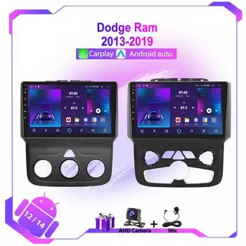 9-дюймовый сенсорный экран Android-радио для Dodge Ram 1500 2500 3500 (2013-2019) Головное устройство стерео GPS навигация беспроводной Carplay WiFi 4G