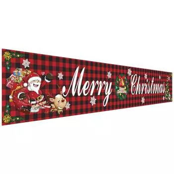 9 футов большой баннер с Рождеством Христовым знак Рождество открытый Крытый украшения дома One Size