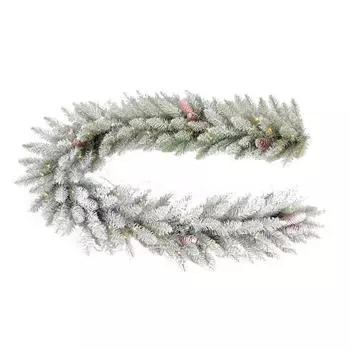9 футов ручной работы рождественская гирляндаИскусственные кедровые иглы зеленая сезонная гирлянда для Рождества One Size