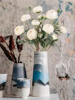 9 головок букета невесты винтажные длинные стебли искусственные цветы шелковые поддельные цветы для домашнего свадебного украшения шелковые розы цветочные розовый