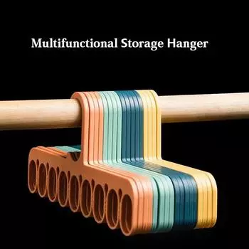 9-Hole Clothes Hanger Organizer Space Saving Hanger Multi-function Hangers Scarf Clothes Storage 28*13cm
