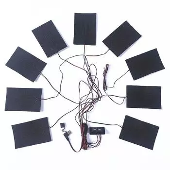 9 in 1 Clothing Electric Heating Pads Keep Warmer Heated Sheet 5V/2A USB Plug