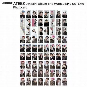 9-й мини-альбом ATEEZ THE WORLD EP.2 OUTLAW Фотокарточка HONGJOONG SEONGHWA SAN KPOP