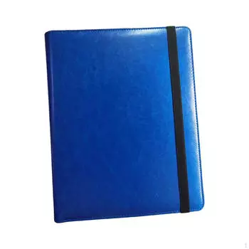 9 карманов для карточек, книг, папок-держателей синий