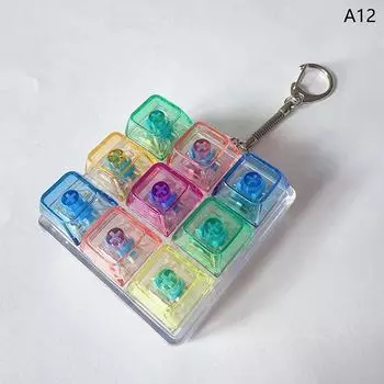 9 Клавиш Колпачки для Клавиш Брелок Игрушка-Непоседа Антистресс Колпачки для Клавиш Вечеринка Снятие Стресса Сделай Сам Колпачки для Клавиш Игрушка Колпачки для Клавиатуры