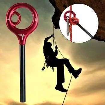 9-кольцо спусковое устройство антиокислительное застой воздуха 2 цвета портативное спусковое снаряжение для походов красный