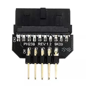 9-контактный адаптер-разъем для подключения порта, аксессуары для корпуса материнской платы (PH23B) /