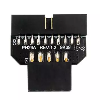 - 9-контактный адаптер-разъем для подключения порта, аксессуары для корпуса материнской платы (PH23A)