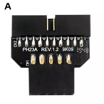 - 9-контактный адаптер-разъем для подключения порта, аксессуары для корпуса материнской платы (PH23A)