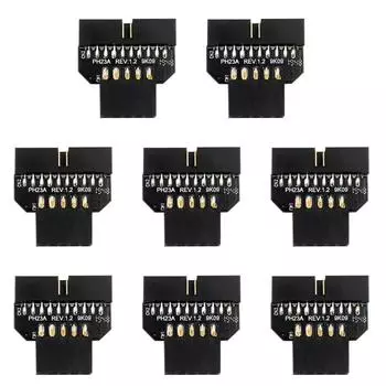 9-контактный адаптер-разъем для подключения порта, аксессуары для корпуса материнской платы (PH23A)