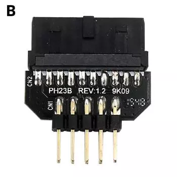 9-контактный адаптер-разъем для подключения порта, аксессуары для корпуса материнской платы (PH23B) *Великобритания