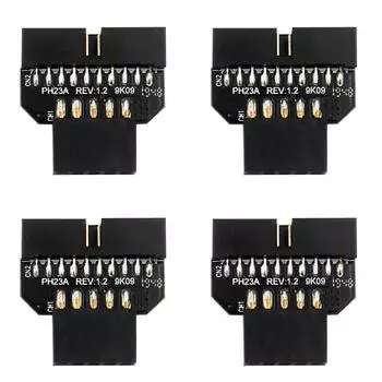 9-контактный адаптер-разъем для подключения порта, аксессуары для корпуса материнской платы (PH23A) /