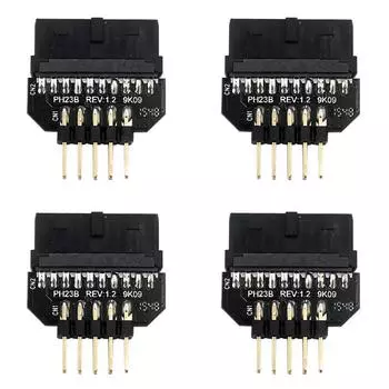 9-контактный адаптер-разъем для подключения порта, аксессуары для корпуса материнской платы (PH23B) /