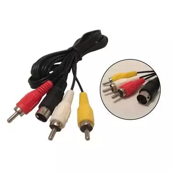 9-контактный AV-кабель, композитный стереовидео-аудио шнур для SEGA Genesis/MD 2 3