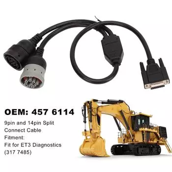 9-контактный и 14-контактный разъемный соединительный кабель 457 6114 для диагностического адаптера ET3 317 7485