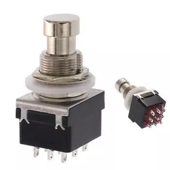 9-контактный педальный блок Stomp Foot Latching Switch Музыкальные эффекты инструментов Премиум Dbs Button Switch