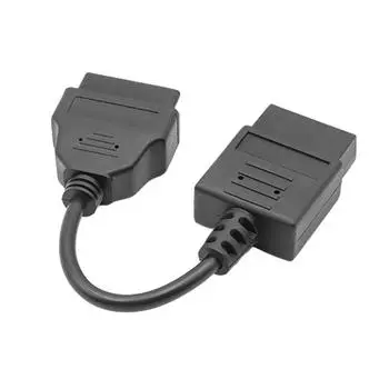 9-контактный разъем женский для тяжелых грузовиков 9-контактный на 16-контактный адаптерный шнур 9-контактный адаптерный кабель для автофургона, кабриолета, автомобиля, грузовика, автомобиля чёрный