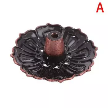 9-луночный держатель для благовоний в виде лотоса, медная кадильная пластина для палочек, декор в виде конуса D