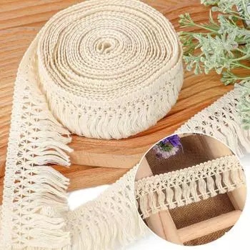 9 м хлопковая отделка с кисточками Бохо длинная бахрома швейная отделка простая в использовании своими руками кисточка бахрома