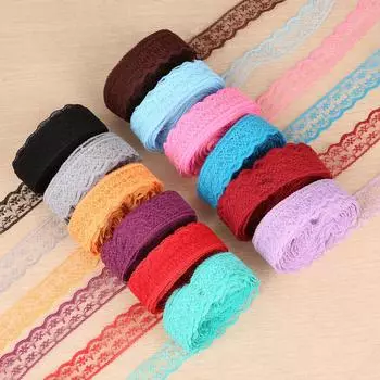 9 метров кружевная лента кружевная отделка ткань DIY вышитые кружевные швейные аксессуары украшения зелёный