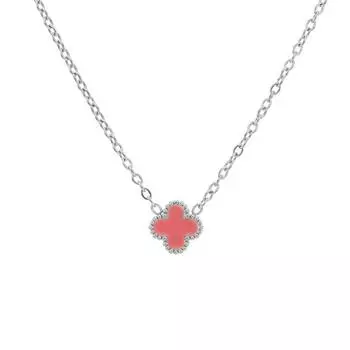 9 мм модное титановое стальное ожерелье с четырьмя листами клевера, сотня подходящих цепочек на ключицу, женское высококачественное ожерелье чёрный