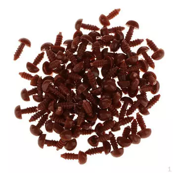 9 мм пластиковый треугольный кукольный нос для кукол-медведей, изготовление своими руками, ремонт коричневый