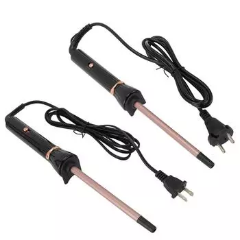 9 мм узкие щипцы для завивки волос быстрый нагрев отрицательные ионы керамическое покрытие против ожогов портативный маленький ствол C US Plug