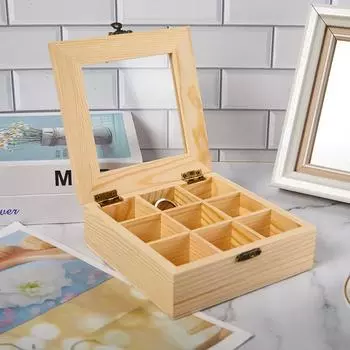 9 отделений, ящик для хранения, органайзер, сумка для сахара, контейнер, коробка для аксессуаров для ювелирных изделий