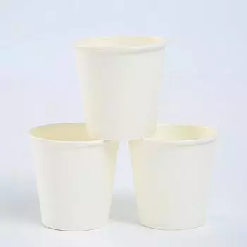9 oz disposable paper cup thickened, coffee cup, environmentally friendly cup, white paper cup, hot drink cup 50PC 50pcs