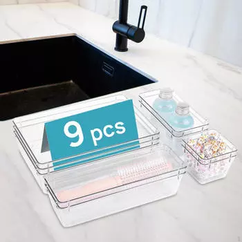 9 предметов для хранения в комоде, ящики, лотки, органайзеры для косметики