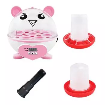 9 яиц инкубатор автоматический ферма управления инкубатор цифровой мини инкубатор для перепелов уток птиц кур домашнее разведение оборудование AU Plug розовый