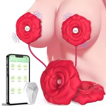 9 режимов вибрации, Зажимы для сосков с цепочкой-ожерельем, Силиконовый портативный перезаряжаемый вибратор для сосков, Подходит для БДСМ женщин, пар, Игрушки для взрослых