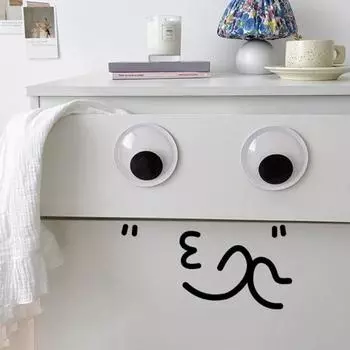 9 шт. 4-18 см самоклеящиеся подвижные глаза разных размеров мультяшные большие глаза DIY ремесленный проект черно-белые глаза наклейки украшение для холодильника мебели 4cm