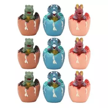 9 шт. Игрушка для снятия стресса в виде яйца динозавра, забавная игрушка для сдавливания, фигурка в виде яйца динозавра, игрушка для снятия стресса для детей