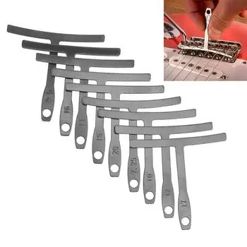 9 шт. из нержавеющей стали, гитарные струны, радиусные манометры, инструменты для ремонта моста, регулировка седла