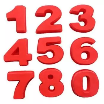 9 шт./компл., 10 дюймов, силиконовая форма для выпечки торта, номер 0-8, шоколадная форма, инструмент для торта, десерта для свадьбы, дня рождения, юбилея