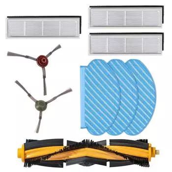 9 шт./компл., часть фильтра для пылесоса, основная щетка, боковая щетка