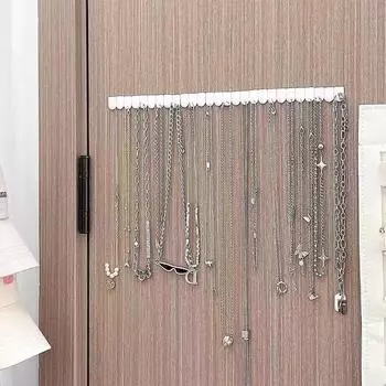 9 шт./компл. клейкая паста настенная вешалка для хранения ювелирных изделий дисплей ювелирных изделий крючки держатель для хранения органайзер для сережек колец ожерелий вешалка OneSize