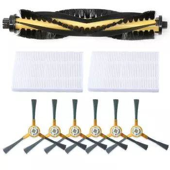 9 шт./компл. комплект фильтров с роликовой щеткой и боковой щеткой для пылесоса Liectroux C30B