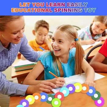 9 шт./компл. Математический спиннер Fidget Spinner Сложение Вычитание Умножение Деление Обучение Образовательный математический факт Spinner A