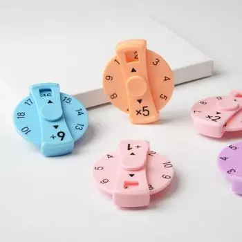 9 шт./компл. Математический спиннер, сложение, вычитание, умножение, деление, обучающая образовательная игрушка-спиннер для изучения математических фактов, арифметическое учебное пособие A