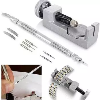 9 шт./компл. металлический регулируемый ремешок для часов, инструмент для удаления звеньев ремешка на запястье