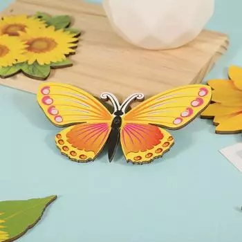 9 шт./компл. Подвеска в виде подсолнуха в пасторальном стиле, ручная работа, маленькое украшение для дома, подвеска в виде бабочки 1set