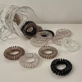 9 шт./компл. резинки для волос цветные эластичные пластиковые повязки для волос резиновые телефонные шнуры резинки для волос аксессуары для волос головные уборы A