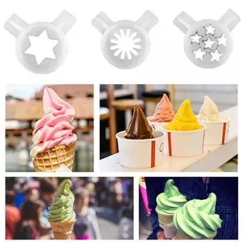 9 шт. комплект насадок для розеток многоразовые полые компактные полезные разные формы для машины для приготовления мороженого кухонные принадлежности