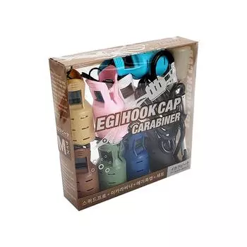 9 шт. комплект защитных приспособлений для ловли кальмаров, джиг-приманок, чехлы для крючков Webfoot Octopus Egi, чехлы для зонтов от каракатиц, колпачки для приманок с карабином для рыбалки