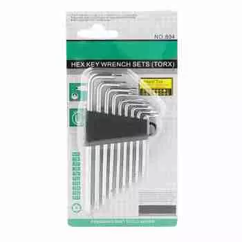 9 шт. Маленький безопасный шестигранный универсальный L-образный ключ набор ручных инструментов