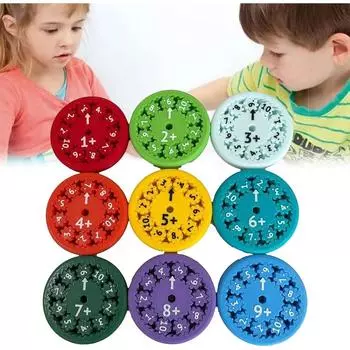 9 шт. Математические факты Fidget Spinners Gear Fidget Stimmers Fidgeters Математика Деление Умножение Сложение Вычитание Образовательные