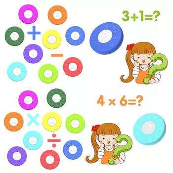 9 шт. Математические спиннеры Fidget Spinners образовательная сенсорная игрушка сложение вычитание умножение деление для детей для изучения арифметики Addition and Subtraction