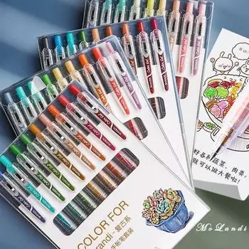 9 шт. набор гелевых ручек Esthete, винтажные принадлежности для письма Morandi, цветные чернила, нейтральные ручки, милые канцелярские принадлежности, прекрасный подарок TYPE D